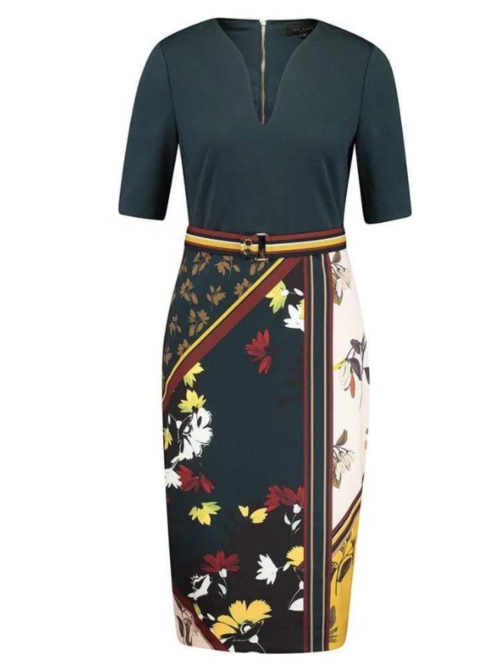 Ted Baker London Madiiy Savanna Bodycon Pencil Dress US 6-8